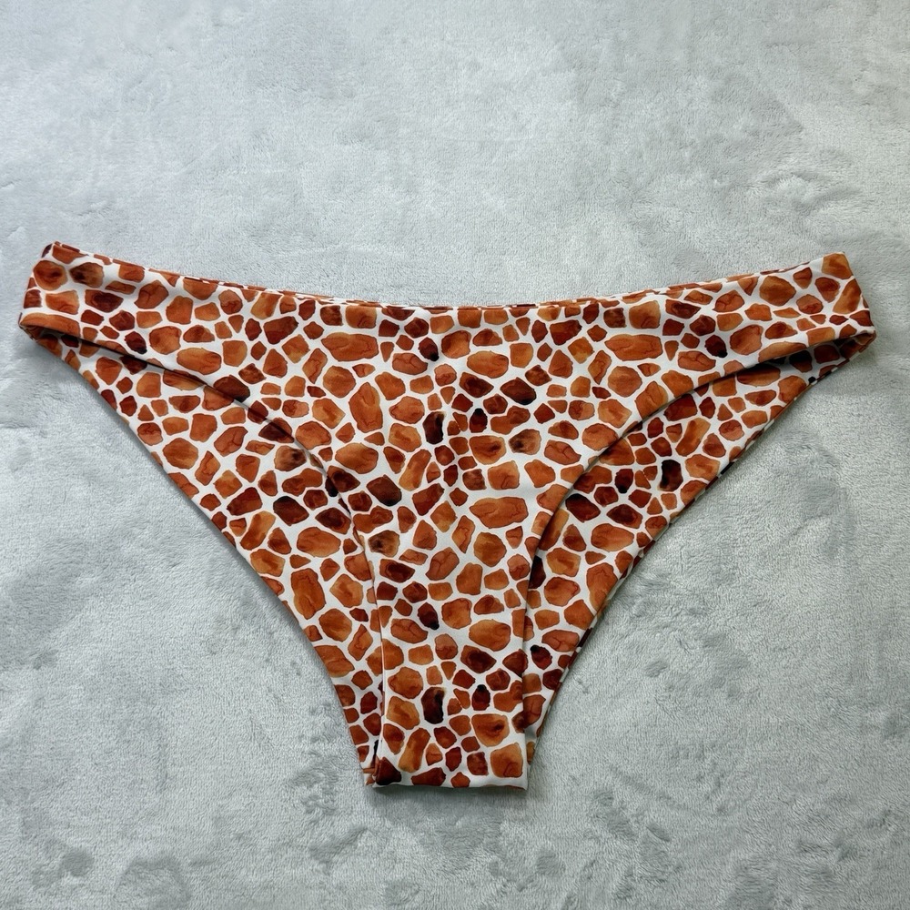 Kulani Kinis Bikini Bottom Womens XL Safari Print Full Coverage